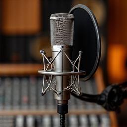 Voice-over opptak med mikrofon